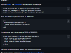 flexselect: a jQuery plugin Screenshot 1