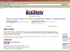 Shows FlightFeather in operation on the BoSStats site