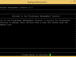 Flightgear Manager Welcome Screen