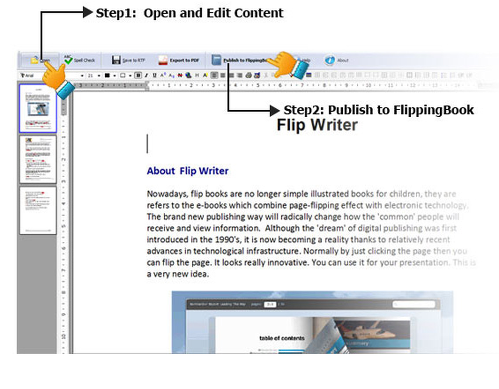 Flip Writer Screenshot 1