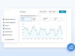 Track stats and see how visitors interact with your flipbook.