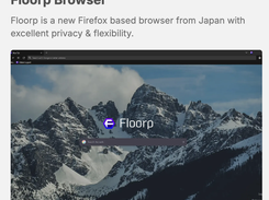 Floorp Browser Screenshot 1