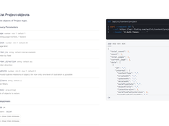 List Project objects