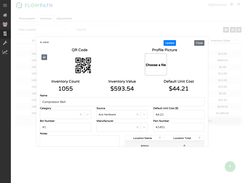 Equipment and Inventory QR scanning and information history