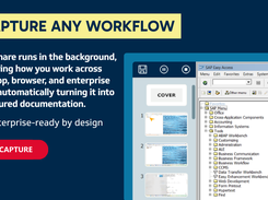 FlowShare runs in the background, capturing how you work across desktop, browser, and enterprise apps, automatically turning it into structured documentation.
