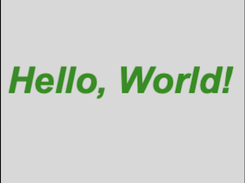 Hello, World!