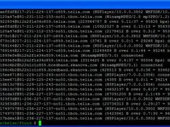 A snippet from the log file