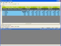 2. Main budget worksheet with all rows collapsed