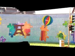 Picture of a graffity wall, which is generated with Flycam out of 100 images.