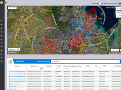 Main page with airspace data