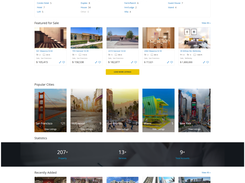 real estate theme with map