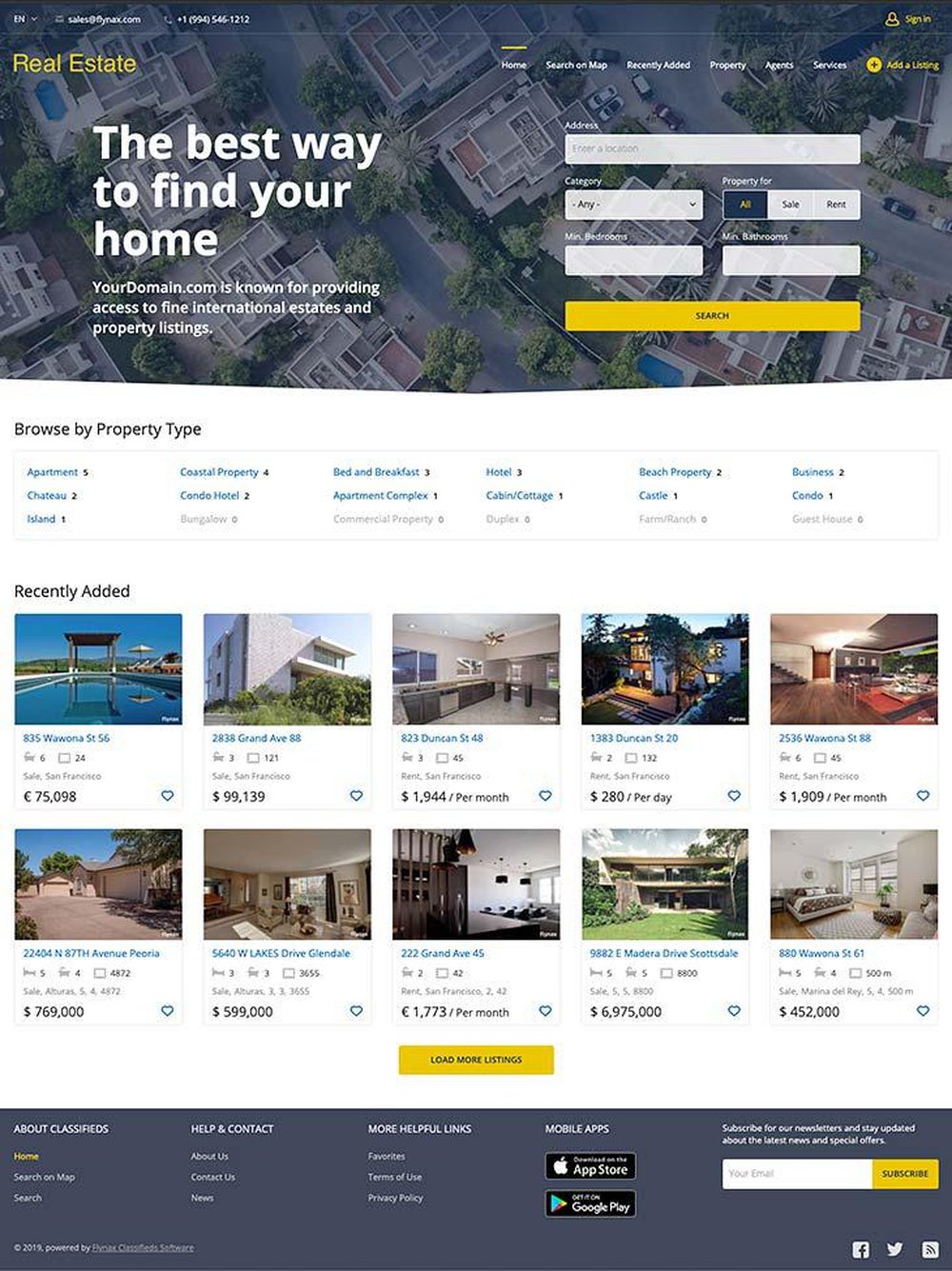 Flynax Real Estate Script Screenshot 1