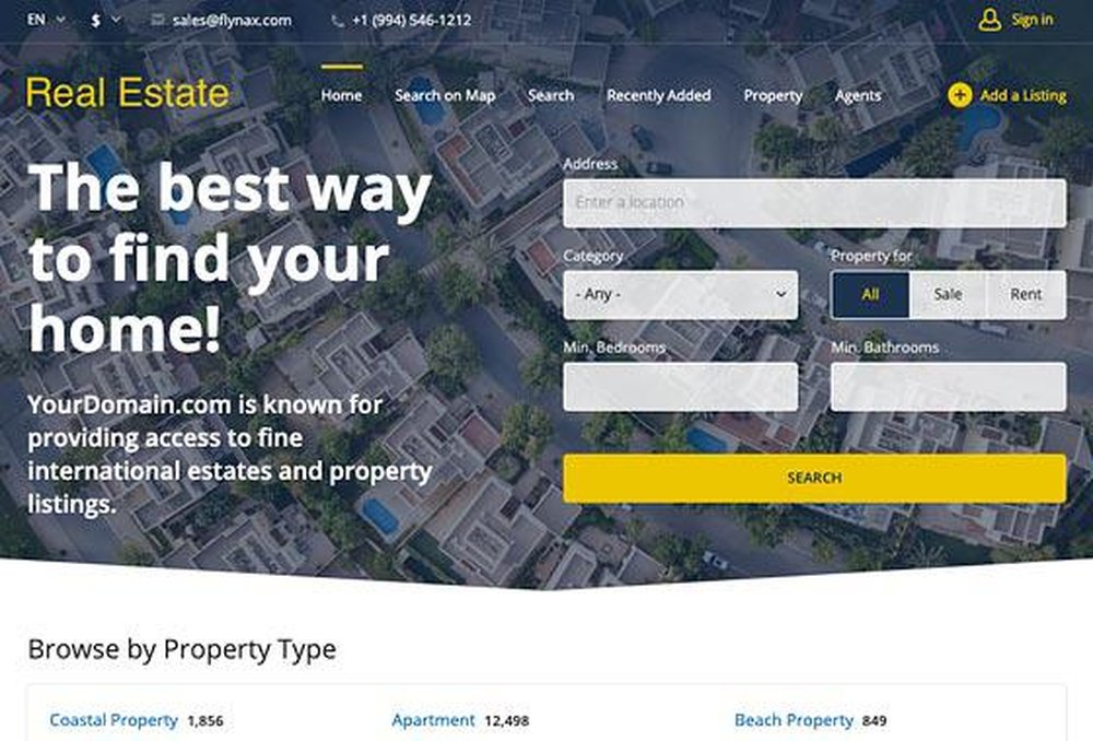Flynax Real Estate Script Screenshot 1