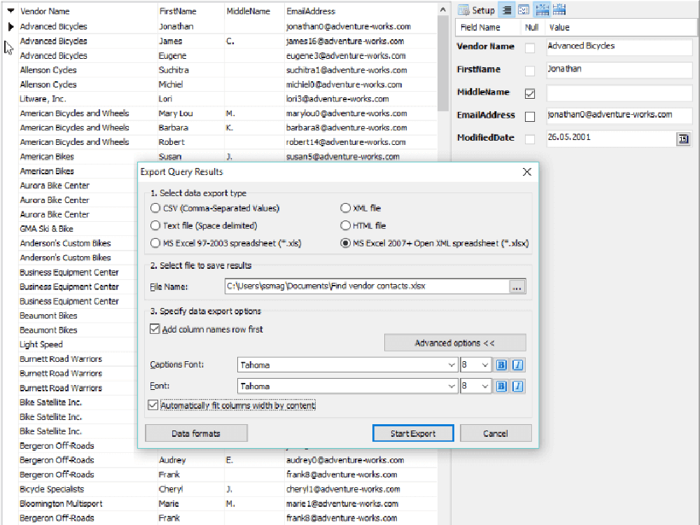 FlySpeed SQL Query Screenshot 1