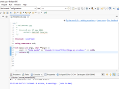 Running as C/C++ Local Application