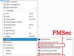 FMSec actions on a directory