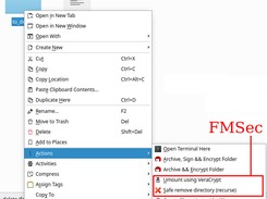 FMSec actions on a directory