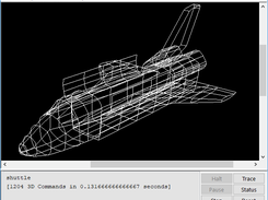 3D Wireframe of the Space Shuttle