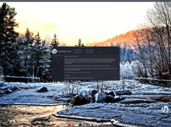 Dark theme with plank dock