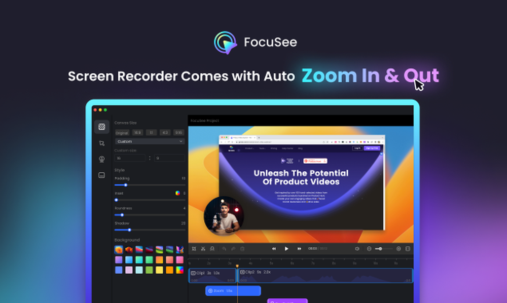 Screen Recorder Comes with Auto Zoom In & Out