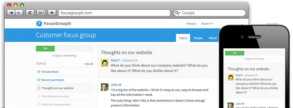 FocusGroupIt Screenshot 1