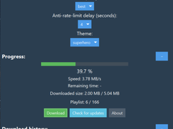 Main interface (Dark mode)