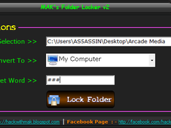 MAK's Folder Locker Screenshot 2
