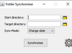 Start screen of the program