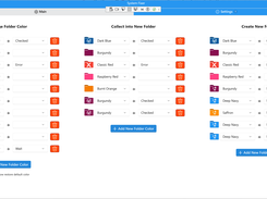 main page with enable 3 separated list