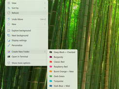 Create New Folder right menu command