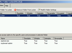 FolderLockerExample Screenshot 1