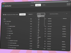 A section of the HTML manifest report showing the full folder structure, file types, sizes, modification dates, and checksum values. This detailed view helps users easily inspect large archives, verify file integrity, and locate duplicates or misplaced content — all while keeping data fully offline.