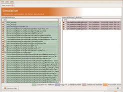 Foldersync 0.1 beta 1 on linux (GTK) - Simulation