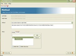Foldersync 0.1 beta 1 on Windows XP - Methods