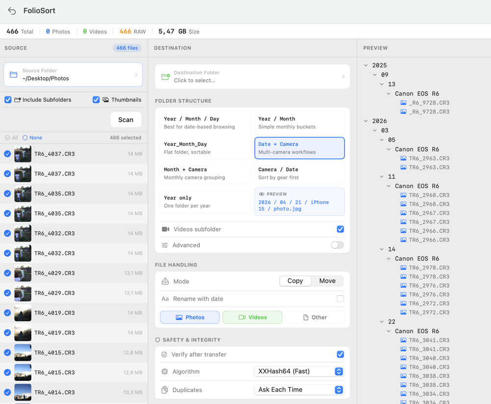 FolioSort Screenshot 1
