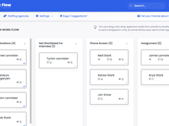 Easy workflow for evaluation of candidates