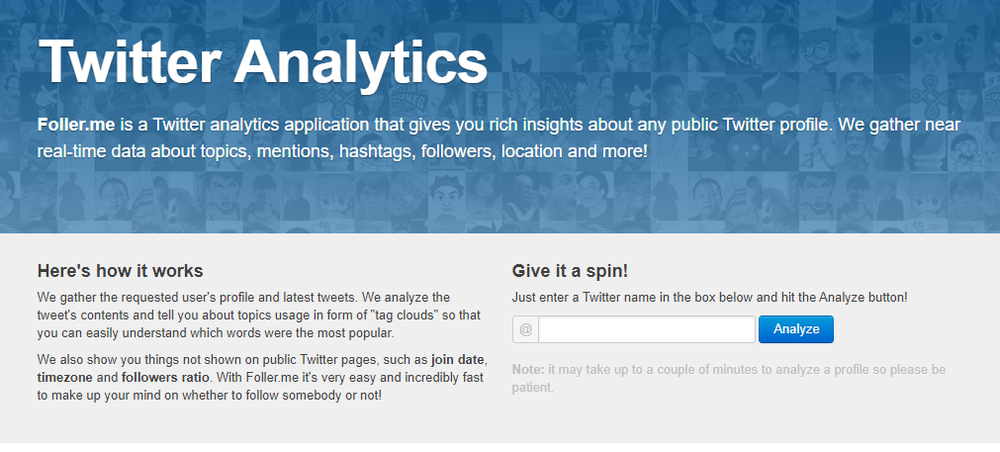 Foller.me Screenshot 1