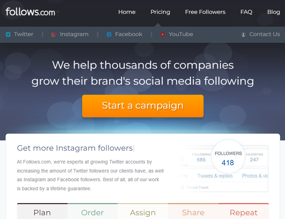 Follows.com Screenshot 1