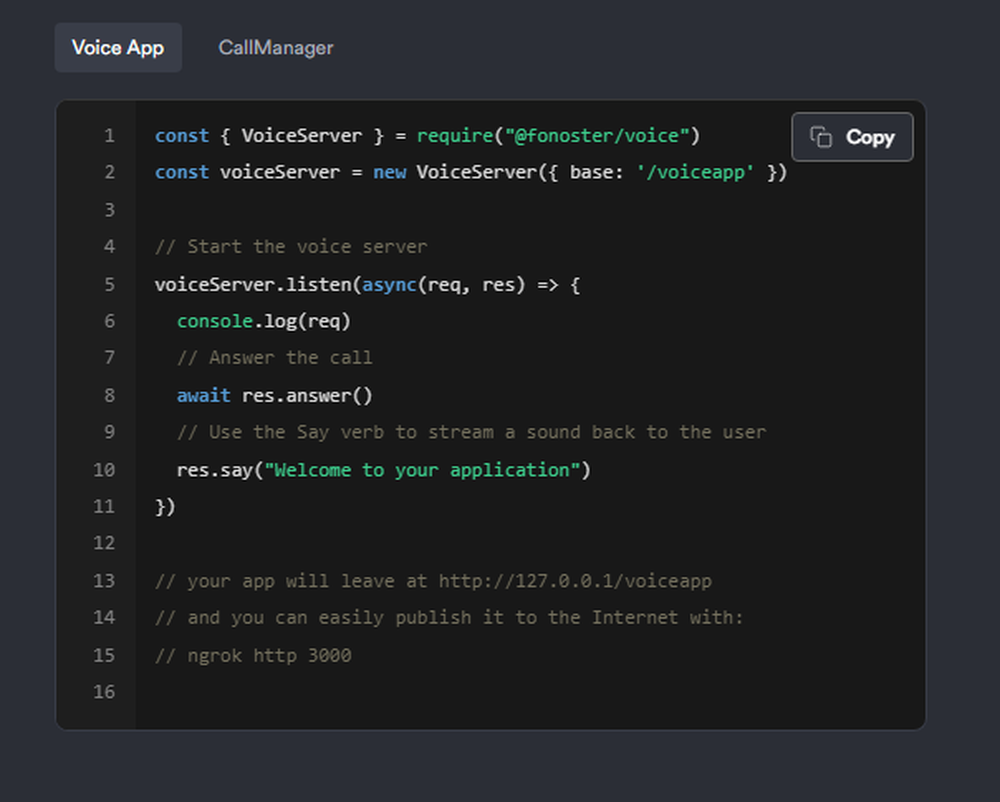 Fonoster Screenshot 1
