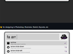 Font Awesome workflow for Alfred Screenshot 1
