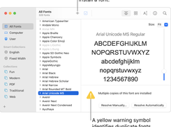 Font Book Screenshot 1