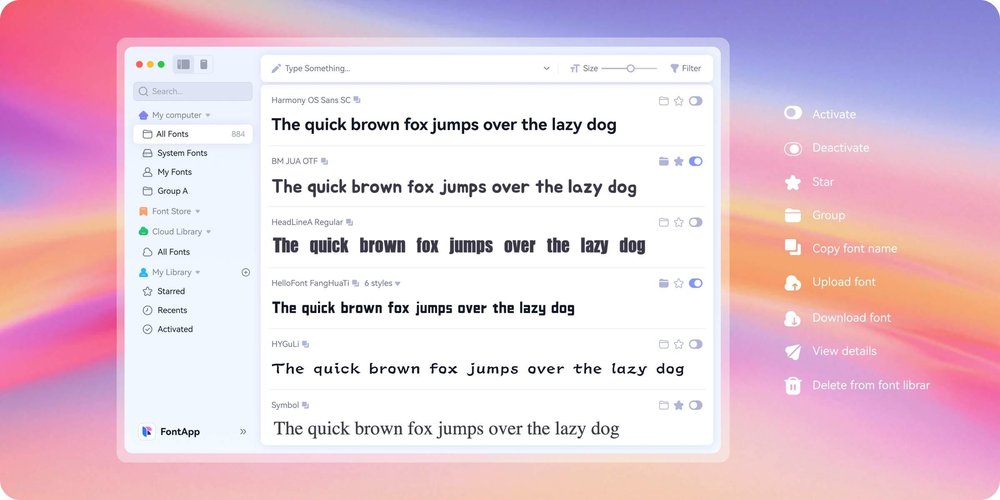 FontApp Screenshot 1