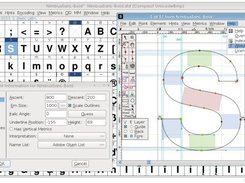 FontForge using the Sky theme (June 2012)