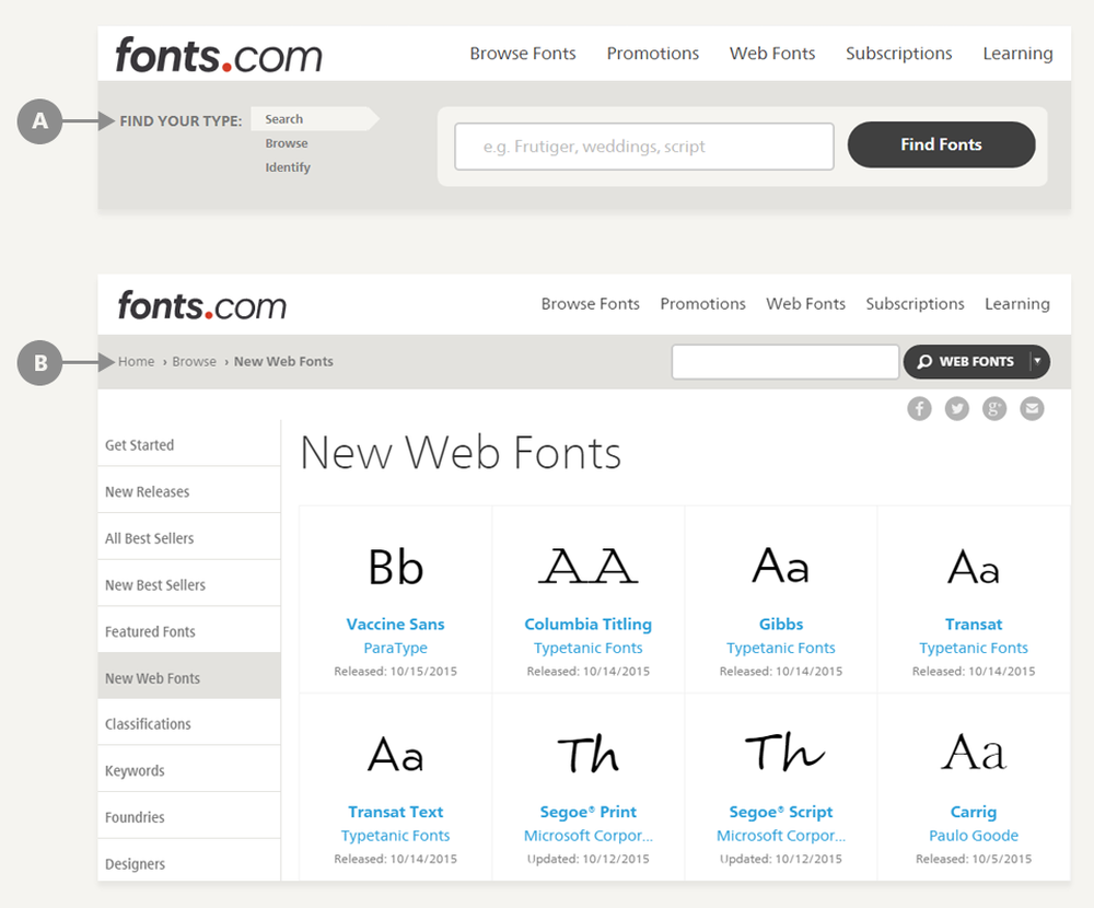 Fonts.com Screenshot 1