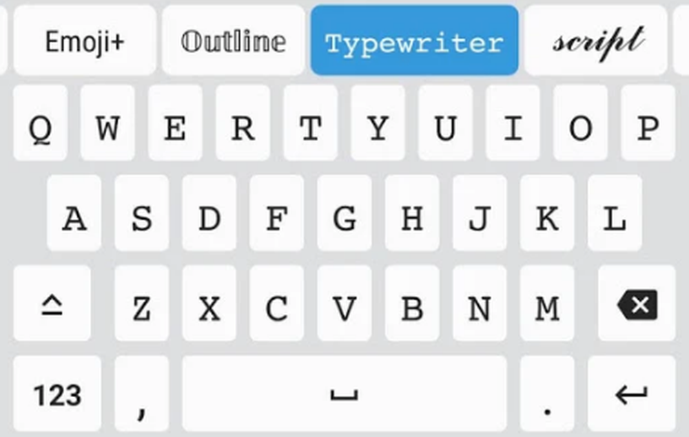 Fonts Keyboard Screenshot 1