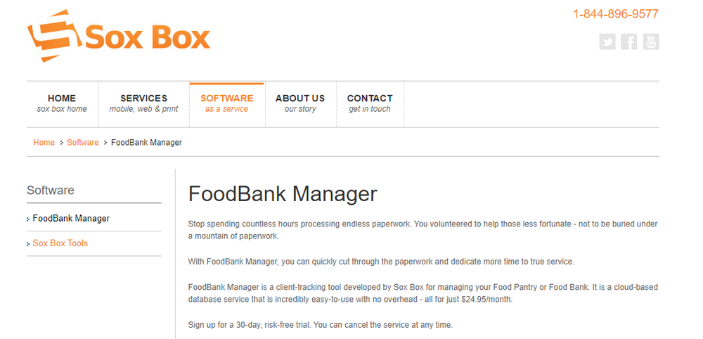 FoodBank Manager Screenshot 1