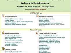 Example shop admin