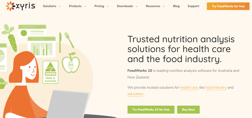 FoodWorks Nutrition Labelling Screenshot 1