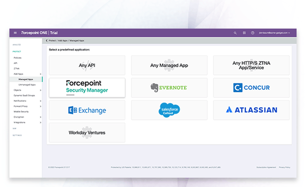 Forcepoint CASB Screenshot 1