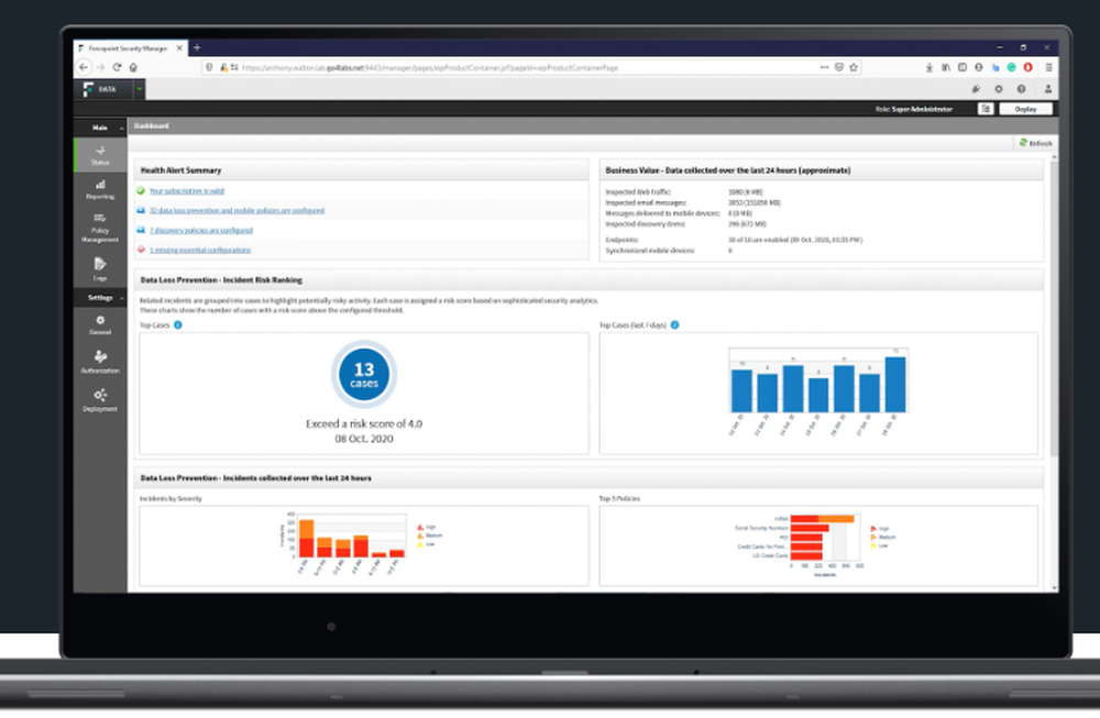 Forcepoint DLP Screenshot 1